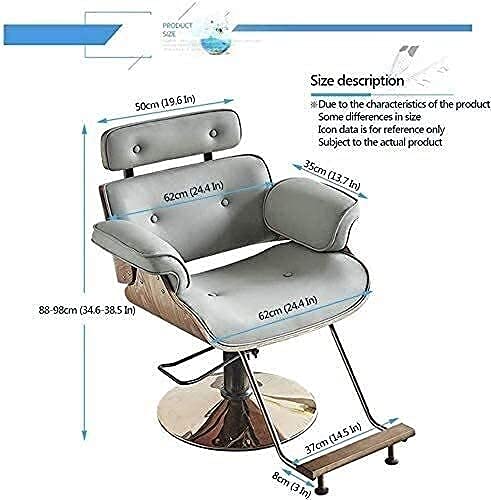 Lightweight Foldable Portable Salon Chair Hydraulic Chair for Business or Home Salon Beauty Chair Barber Chairs for Hair Stylist Barber Chair Height Adjustable PU Leather Hydraulic Salon Chairs conv (