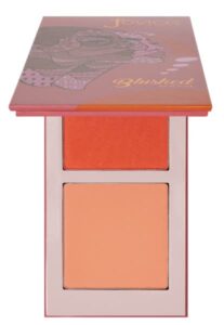 juvia's place blushed duo blush volume6 - radiant shimmer makeup two tone pigmented buildable pressed mineral powder - rosy natural cheeks face glow highlight matte fresh finish for all skin color