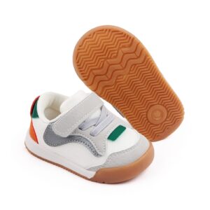 Baby Boy Girl Shoes Infant Non Slip Sneakers Breathable Lightweight Toddler First Walking Shoes 6 12 18 24 Months(6-12 Months, C-Green)