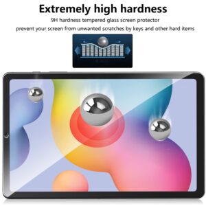 Warmyee [2 Pack] Screen Protector for Samsung Galaxy Tab S6 Lite 10.4 Inch (2022/2020), Galaxy Tab S6 Lite 10.4 inch SM-P610/P613/P615/P619, Tempered Glass