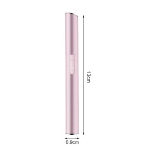 cdar Brow Trimmer，Painless Eyebrow & Facial Hair Trimmer for Men & Women, Battery Included Electric Groomer Pink