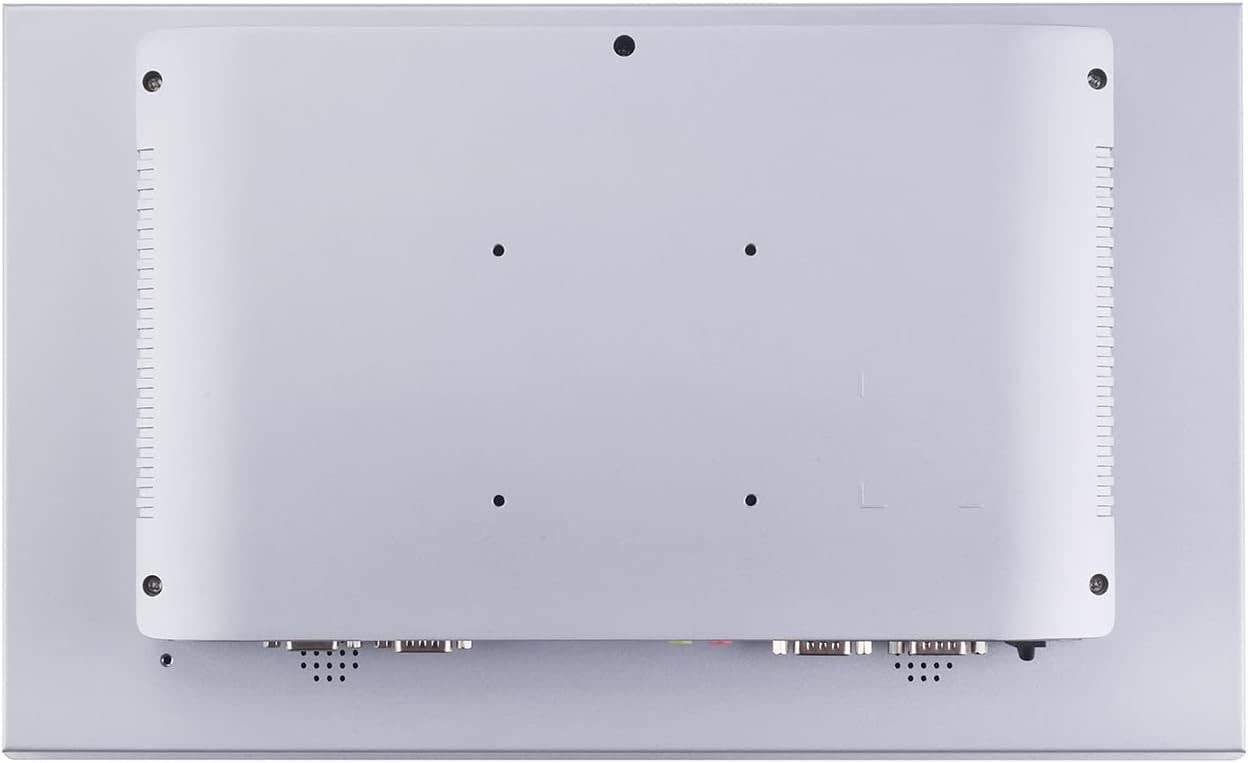 PARTAKER 17 Inch TFT LED Industrial Panel PC, All in One Desktop Computer, High Temperature 5-Wire Resistive Touch Screen,Intel J1900, Fanless VGA LAN RS232 COM, 4GB Ram 64GB SSD