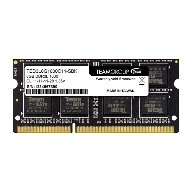 TEAMGROUP AX2 512GB 3D NAND TLC 2.5 Inch SATA III SSD Read 530MB/s T253A3512G0C101 Bundle with Elite SODIMM DDR3 8GB 1600MHz CL11 Lapktop Memory TED3L8G1600C11-S01