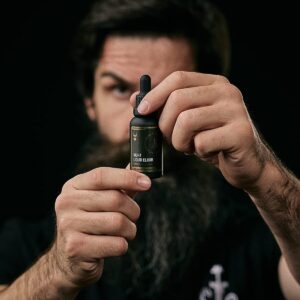 The Beard Struggle Night Liquid Elixir Beard Oil - Silver Collection - Alfheim's Forests - Softens, Moisturizing, & Healthier Beard Growth - Vegan-Friendly Beard Growth Oil (1 Fl oz)