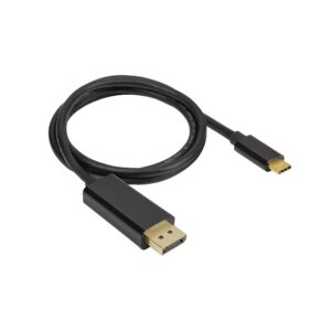 corsair usb type-c to dp cable – connects usb type-c port to displayport – 4k video support – hdr – 60hz refresh rate