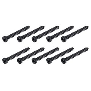 METALLIXITY Hex Lag Screws (1/4" x 2")10Pcs, Carbon Steel Phillips Self-Tapping Wood Bolts - for Household Applications