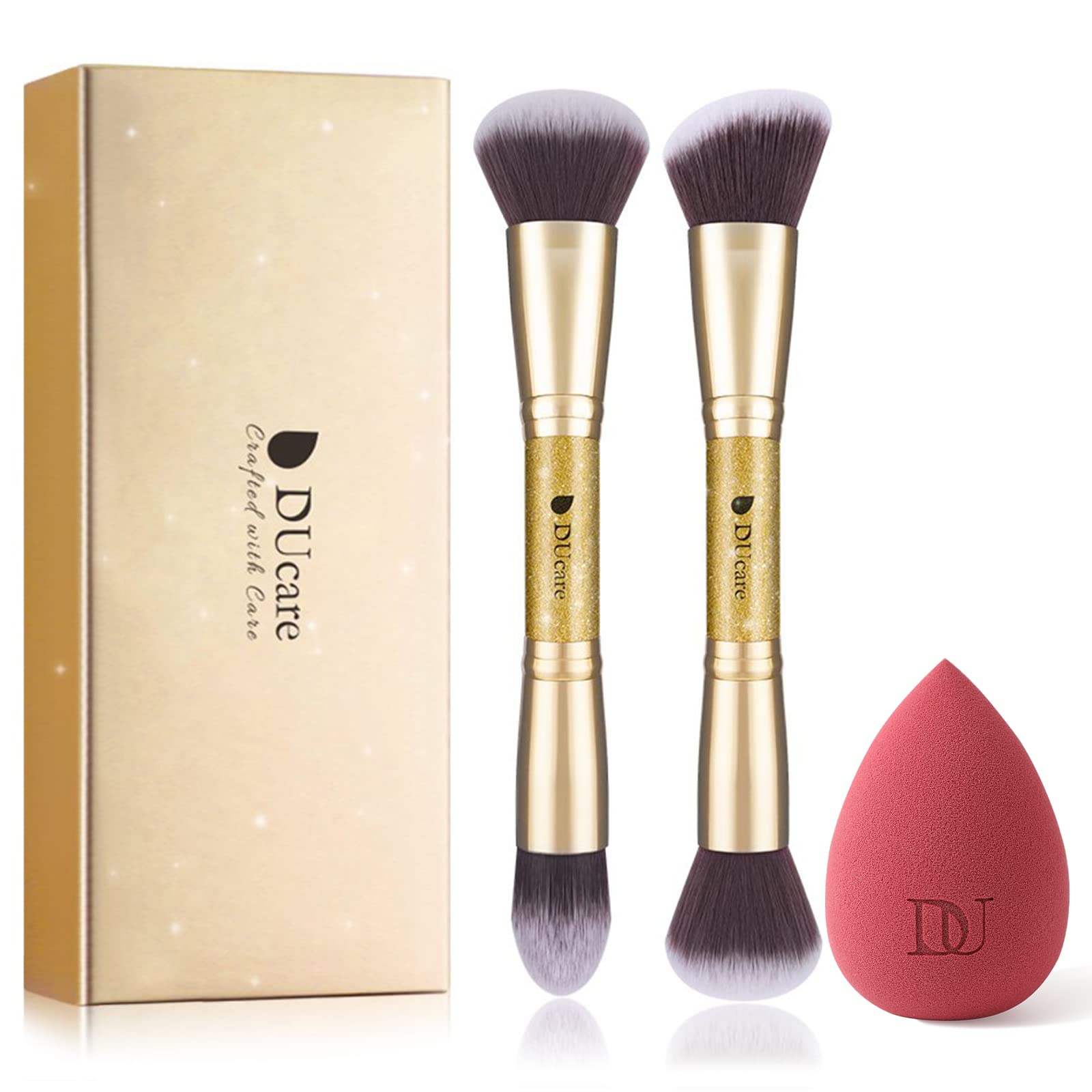 DUcare Makeup Brushes Duo End Makeup Blender Sponge