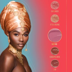 Juvia's Place Long Lasting Non-Sticky Luscious High Shine Glow Lip Gloss Reflect Sis!, 16 oz, Deep Peachy Beige Brown, Creamy and Smooth