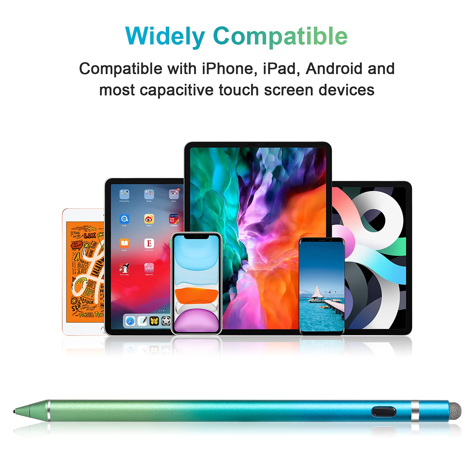 Stylus Pen for Touch Screens, iPad Pencil 2nd Generation with Wireless Charging