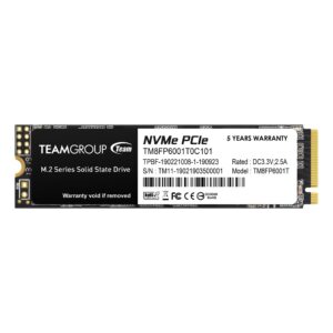 TEAMGROUP MP33 1TB TLC NVMe PCIe Gen3x4 M.2 2280 SSD Read/Write 1,800/1,500 MB/s TM8FP6001T0C101 Bundle with Elite SODIMM DDR4 16GB 3200MHz CL22 Laptop Memory TED416G3200C22-S01