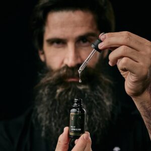 The Beard Struggle Night Liquid Elixir Beard Oil - Silver Collection - Alfheim's Forests - Softens, Moisturizing, & Healthier Beard Growth - Vegan-Friendly Beard Growth Oil (1 Fl oz)