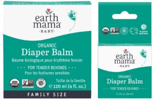 earth mama organic diaper balm multipurpose baby ointment set | ewg verified, petroleum & fragrance free with calendula for sensitive skin