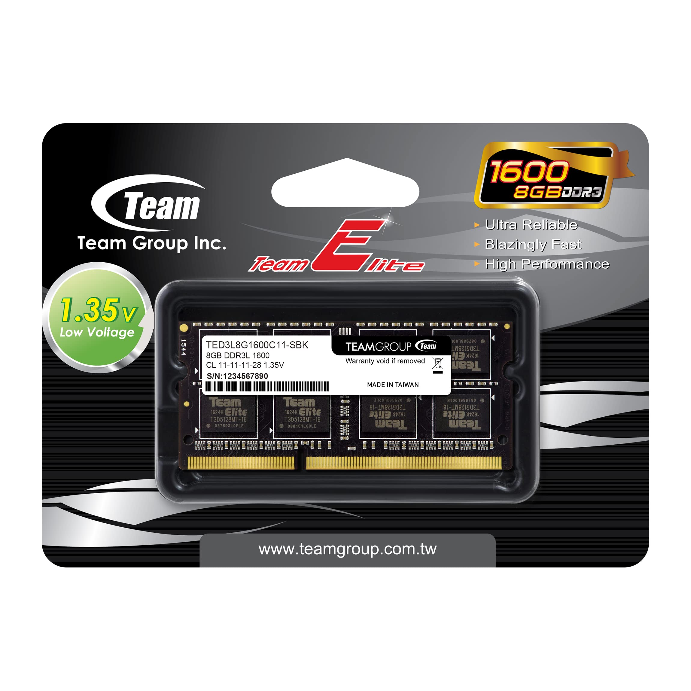 TEAMGROUP AX2 512GB 3D NAND TLC 2.5 Inch SATA III SSD Read 530MB/s T253A3512G0C101 Bundle with Elite SODIMM DDR3 8GB 1600MHz CL11 Lapktop Memory TED3L8G1600C11-S01