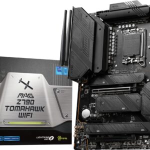 MSI MAG Z790 Tomahawk WiFi Gaming Motherboard (Supports 12th/13th/14th Gen Intel Processors, LGA 1700, DDR5, PCIe 5.0, M.2, 2.5Gbps LAN, USB 3.2 Gen2, HDMI/DP, Wi-Fi 6E, Bluetooth 5.3, ATX)