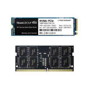 teamgroup mp33 1tb tlc nvme pcie gen3x4 m.2 2280 ssd read/write 1,800/1,500 mb/s tm8fp6001t0c101 bundle with elite sodimm ddr4 16gb 3200mhz cl22 laptop memory ted416g3200c22-s01