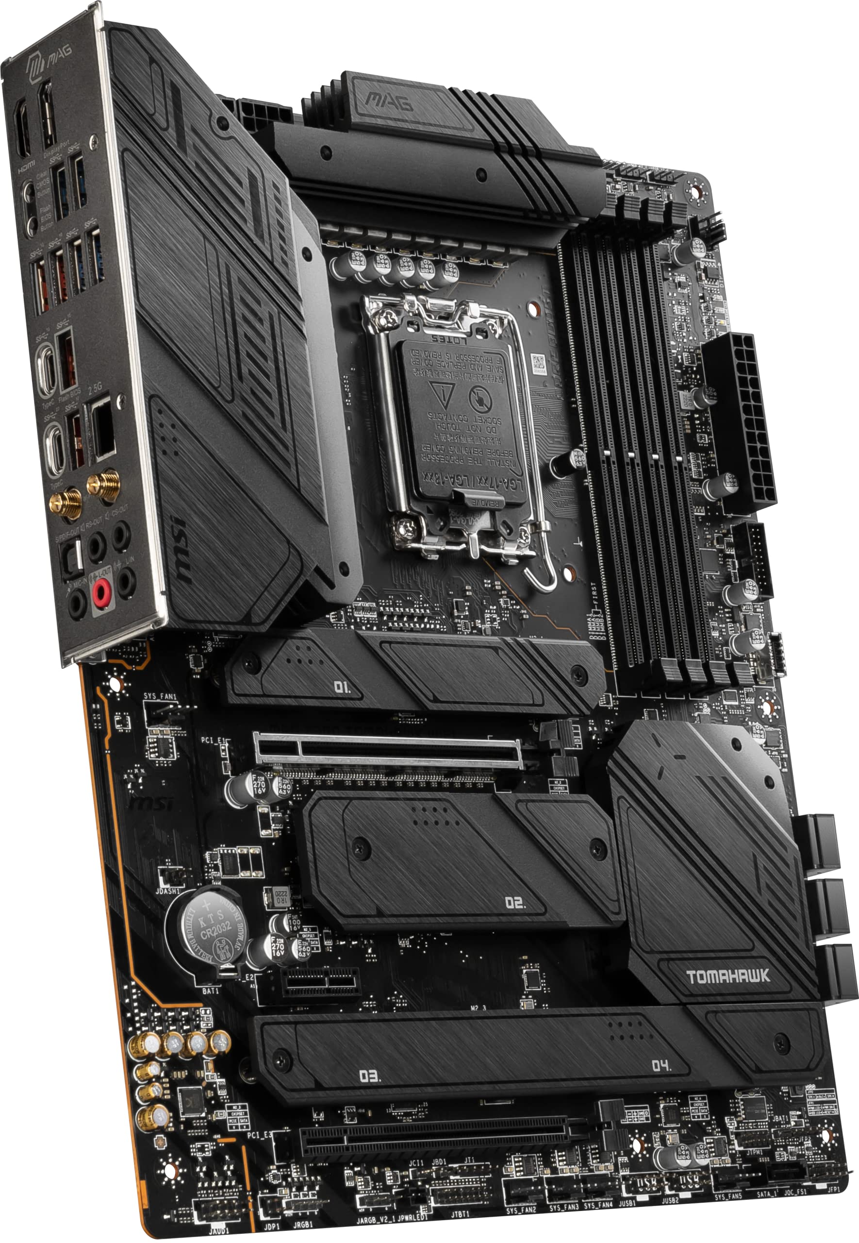 MSI MAG Z790 Tomahawk WiFi Gaming Motherboard (Supports 12th/13th/14th Gen Intel Processors, LGA 1700, DDR5, PCIe 5.0, M.2, 2.5Gbps LAN, USB 3.2 Gen2, HDMI/DP, Wi-Fi 6E, Bluetooth 5.3, ATX)