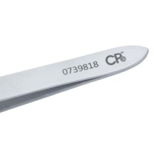 Cole-Parmer Essentials Stainless Steel Tweezers, Reverse Action, Wide Tips, 165mm