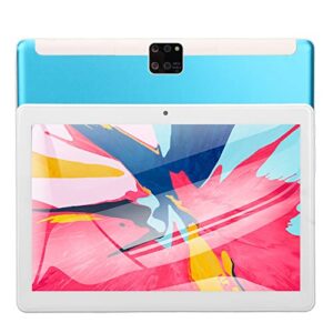 gaming tablet, rear 16mp 10.1in tablet front 8mp dual frequency for office for children (us plug)