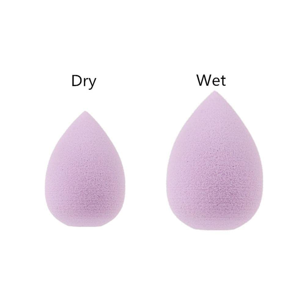 6PCS Mini Makeup Sponge Small Beauty Sponge Blender Set for Foundation, Powder, Concealer Highlight,and Eye Shadow, Purple