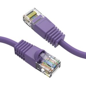 Cable Central LLC (Purple) Cat6 Ethernet Cable 7 Ft (20 Pack) Cat6 Patch Cable, Cat6 Cable, Cat6 Network Cable, Internet Cable - 7 Feet