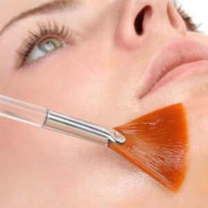 15 Pieces Fan Brushes Soft Facial Applicator Brushes Acid Applicator Brush Cosmetic Makeup Skincare Tools for Mud Cream