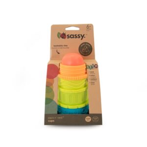 Sassy Eco Stack n’ Nest Cups | Made green with plant-based plastic | 6+ months