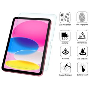 ZenHoo For iPad 10.9 inch (10th Gen, 2022), Anti Blue Light Tempered Glass Screen Protector, Eye Protection