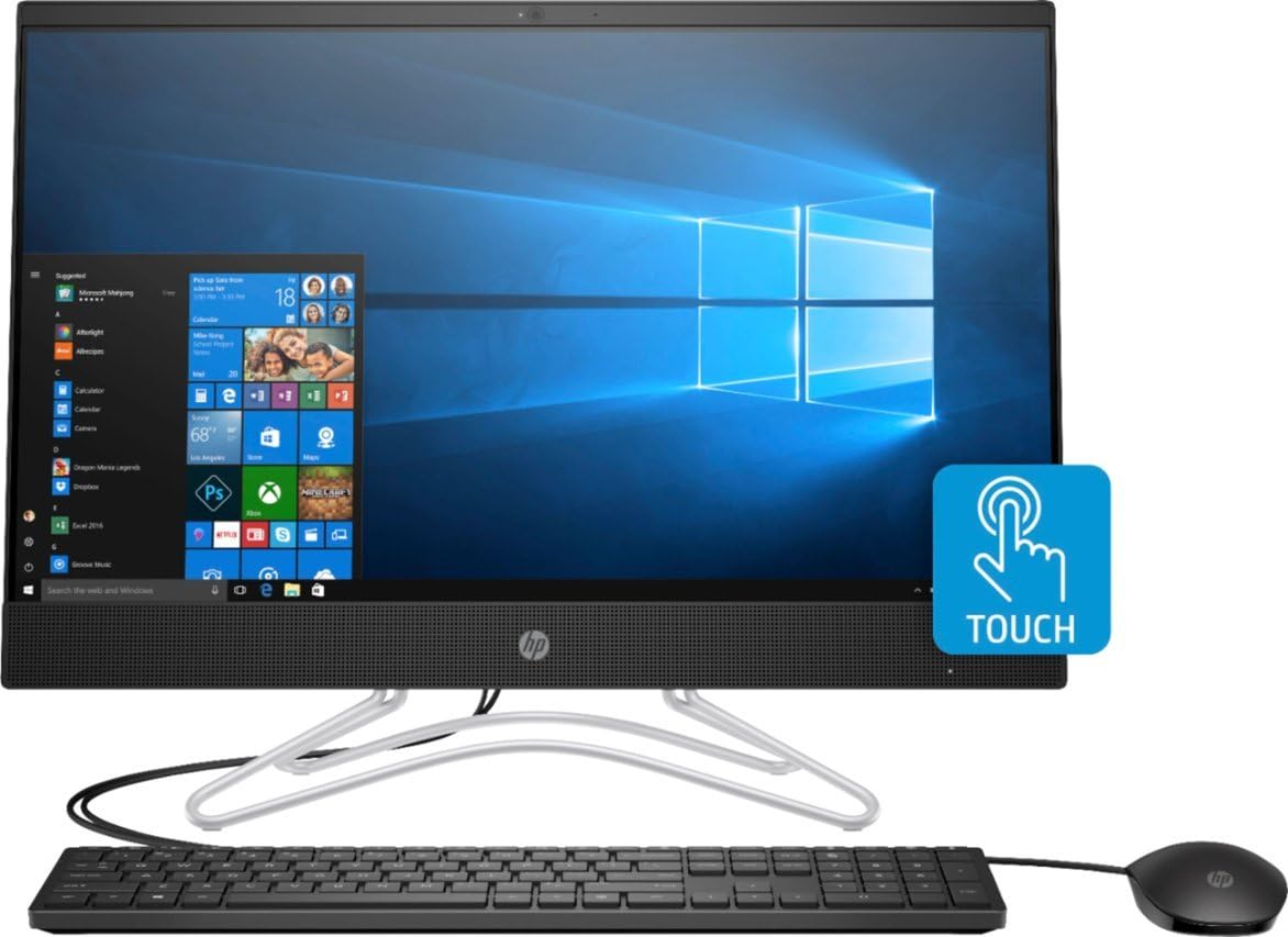 HP 24-df1527c 23.8" FHD Touchscreen All-in-One Intel Core i5-1135G7 2.40GHz 8GB RAM 512GB SSD Wi-Fi Bluetooth Webcam Windows 11 Home (Renewed)