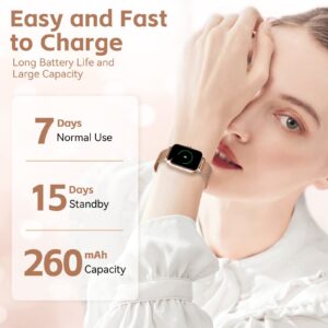 Smart Watch for Women (Answer/Make Calls) 1.69" HD Touch Screen Fitness Tracker with Heart Rate Blood Pressure Sleep Monitor Activity Tracker Sports Watch Compatible with iPhone Samsung Android Phone