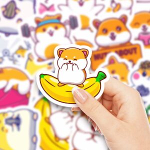 GOLEEX 20 Pack Pcs Hamster Waterproof Vinyl Sticker Cute Animal Stickers Items for Kids Boys Girls Teens Journaling Scrapbooking Decorations Water Bottle Phone Case Laptop Decals