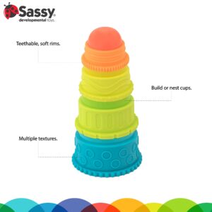 Sassy Eco Stack n’ Nest Cups | Made green with plant-based plastic | 6+ months