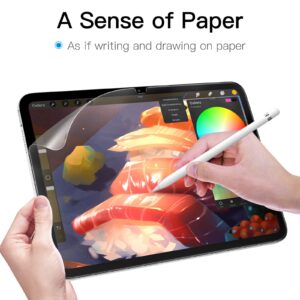 JETech Paper Screen Protector for iPad 10 (10.9-Inch, 2022 Model, 10th Generation), Anti-Glare, Matte PET Film for Drawing