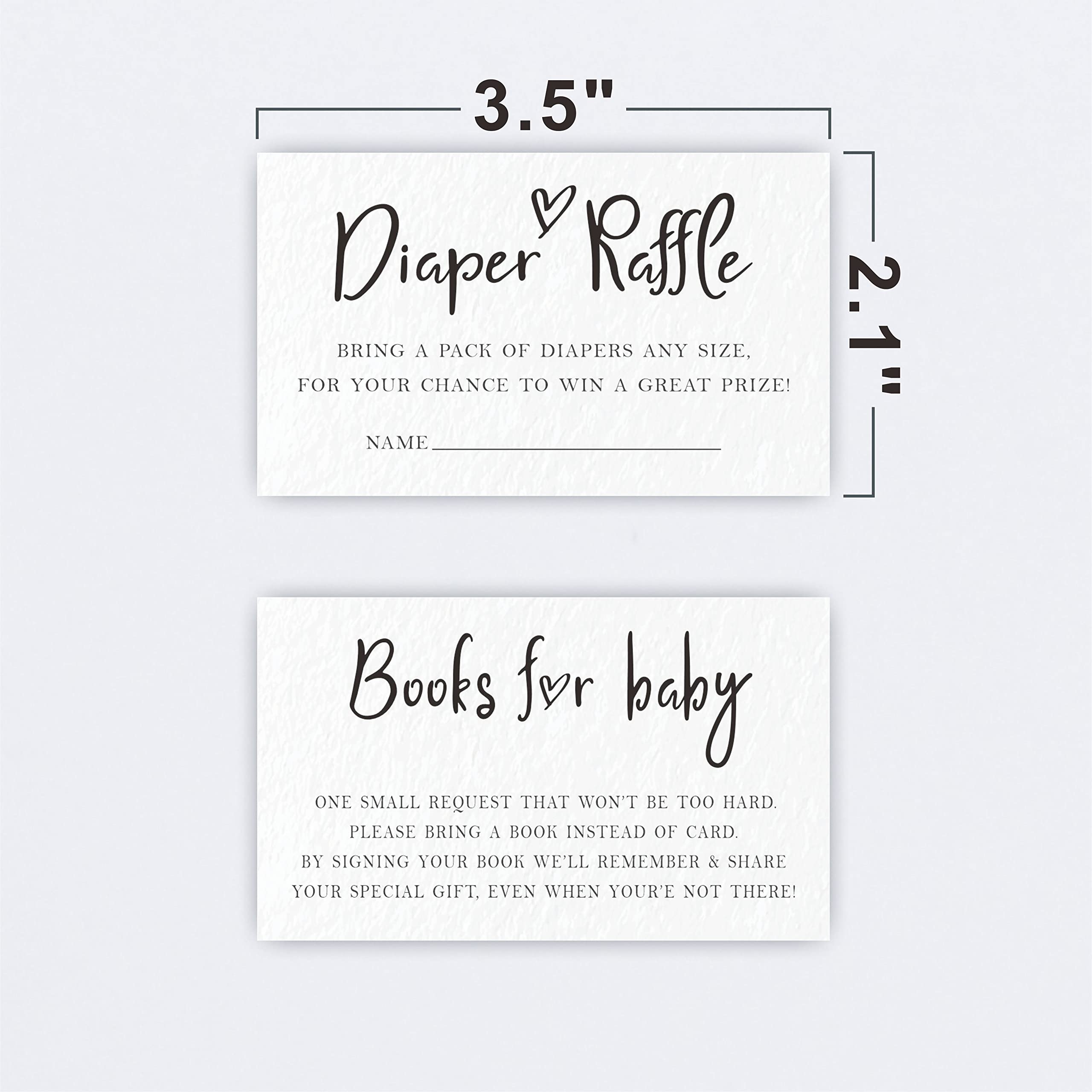 JCVUK Set of 25 Baby Shower Invitations with Envelopes, Diaper Raffle Tickets and Baby Shower Book Request Cards, Hello Baby, Modern Minimalist Theme Gender Reveal Party For Boys or Girls(YQKTZ-A09)