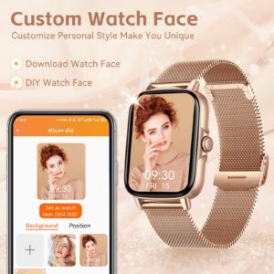 Smart Watch for Women (Answer/Make Calls) 1.69" HD Touch Screen Fitness Tracker with Heart Rate Blood Pressure Sleep Monitor Activity Tracker Sports Watch Compatible with iPhone Samsung Android Phone