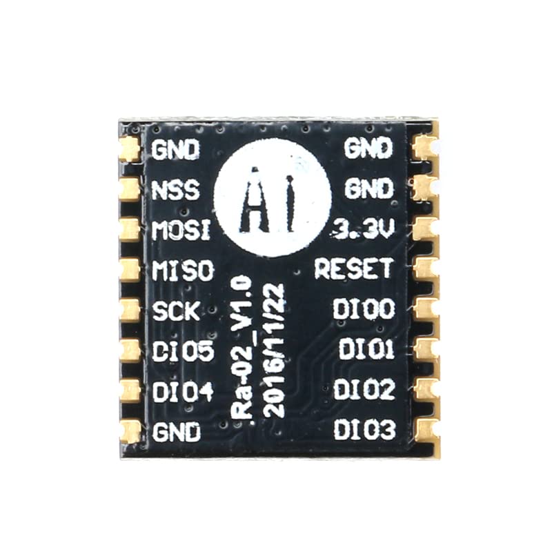 JESSINIE 2Pcs SX1278 LoRa Ra-02 Wireless Module 433MHz Ra-02 Spread Spectrum Wireless Module Serial Port Adapter 3.3V UART Interface with IPEX Connector