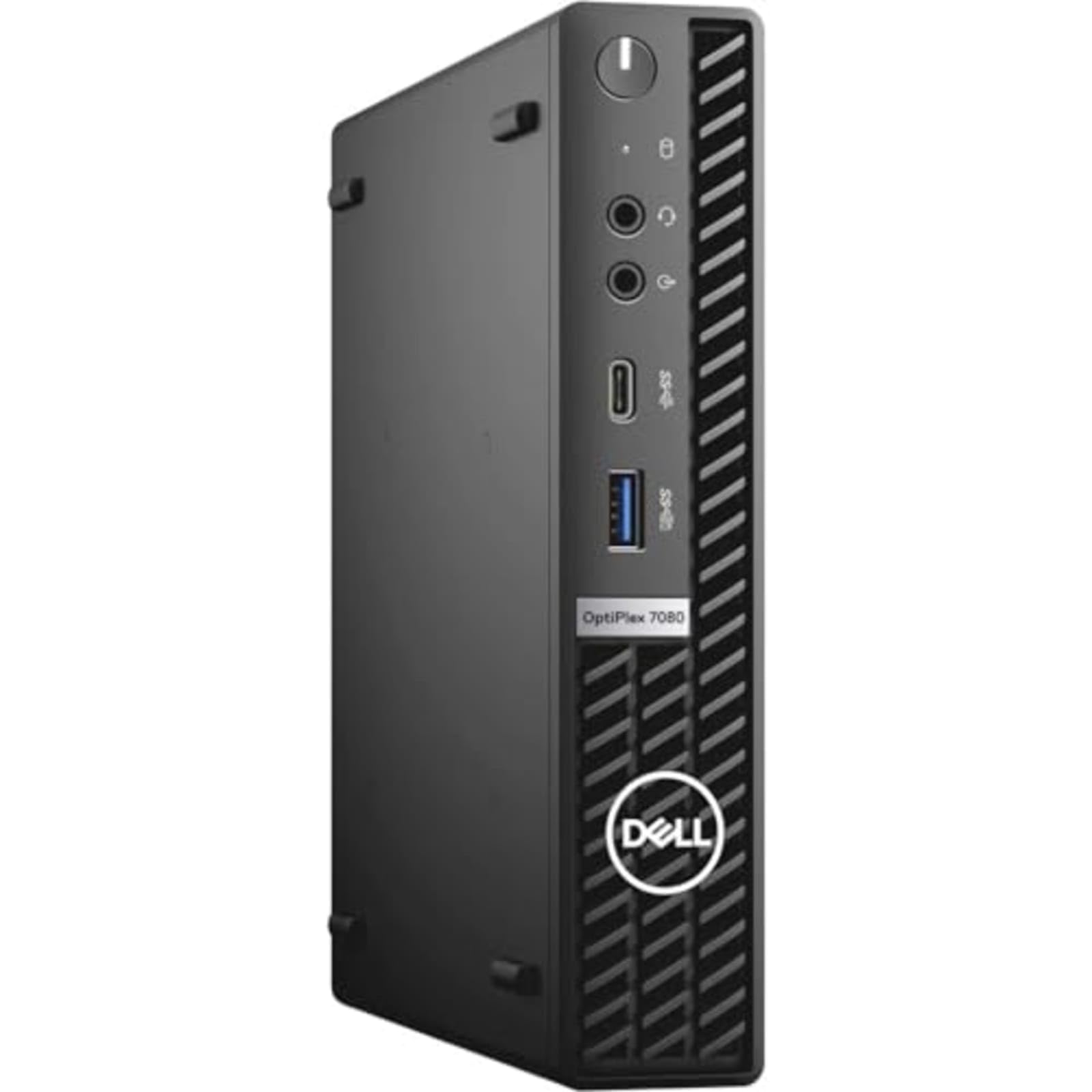 Dell Optiplex 7080 Micro Tower Desktop | Core i7-10700T - 512GB SSD Hard Drive - 16GB RAM | 8 cores @ 4.5 GHz Win 11 Pro Black (Renewed)