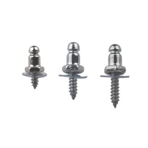 ez-xtend one way lift fasteners screw stud - nickel plated brass stud with stainless steel screw (10, 1/2")