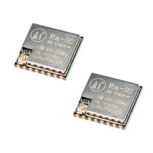 JESSINIE 2Pcs SX1278 LoRa Ra-02 Wireless Module 433MHz Ra-02 Spread Spectrum Wireless Module Serial Port Adapter 3.3V UART Interface with IPEX Connector