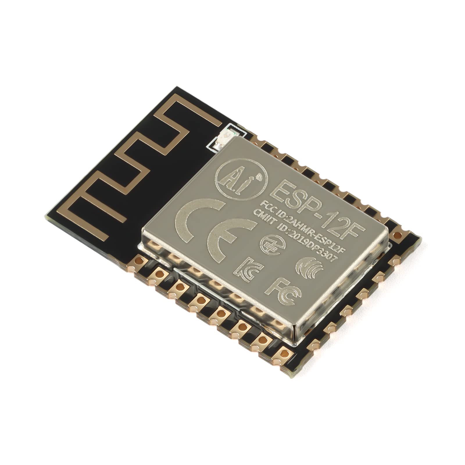 JESSINIE 5Pcs ESP-12F ESP8266 Wireless Transceiver Board Module WiFi ESP8266 Microcontroller 802.11N Serial Remote Port Network Development Board for Arduino NodeMCU