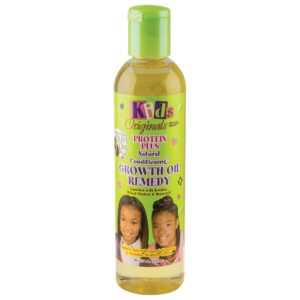 Kids Originals by Africa’s Best No More Knots! Hair Care Bundle – Detangler, Growth Oil, and Olive Oil Styling Gel for Hydration & Easy Styling (12 oz, 8 oz, 15 oz)