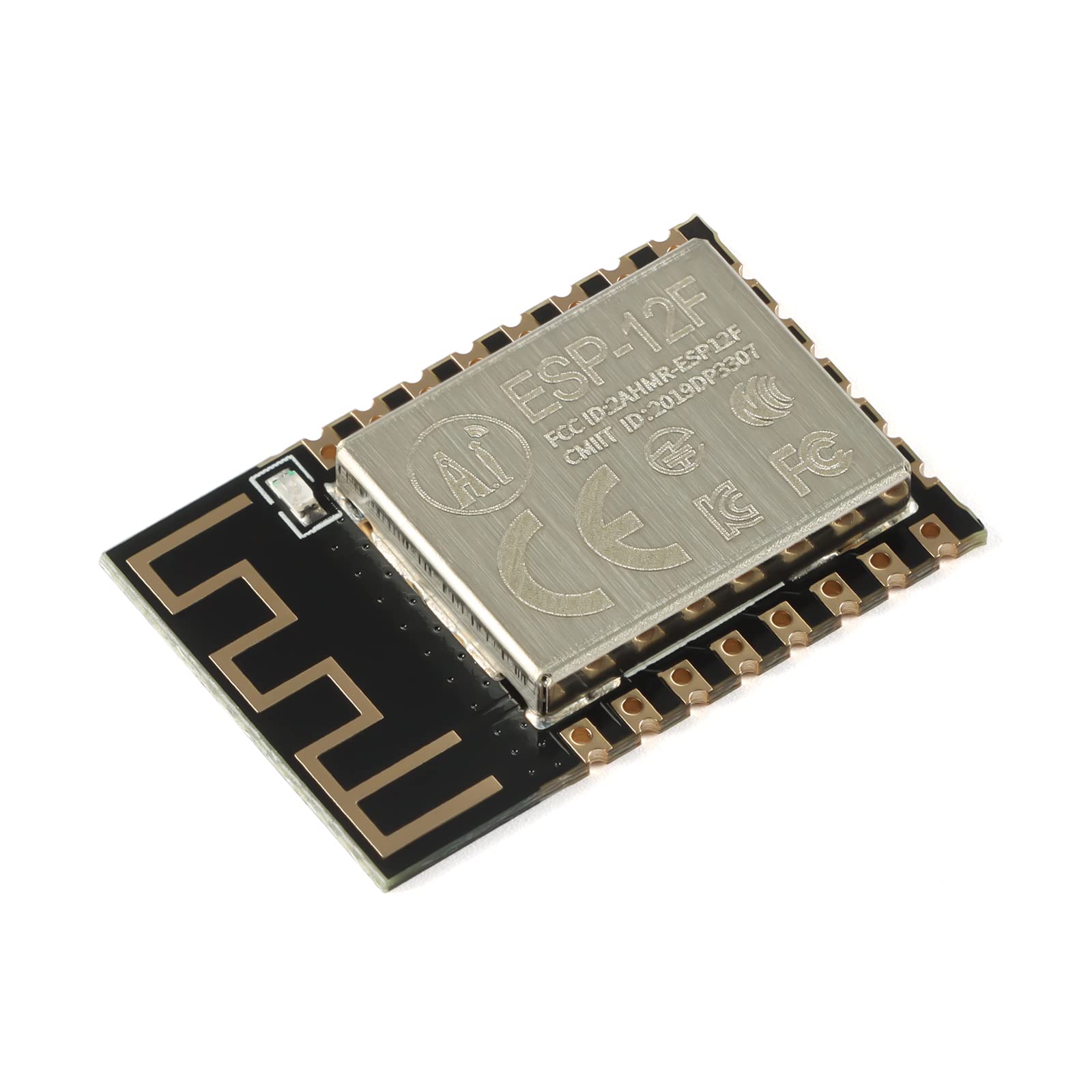 JESSINIE 5Pcs ESP-12F ESP8266 Wireless Transceiver Board Module WiFi ESP8266 Microcontroller 802.11N Serial Remote Port Network Development Board for Arduino NodeMCU