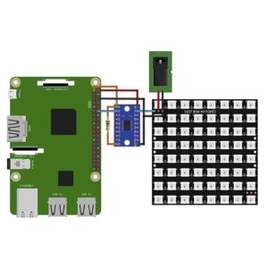 Tiabiaya 3 x U 64 LED Panel CJMCU-8X8 Module with for and for