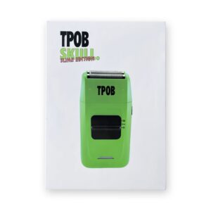 TPOB Skull Foil Shavers with Krunch Blades - Compact Design That can fit in Your Pocket with a Turbo Charged Motor, Perfect for Both Professional and at-Home use (Slime)