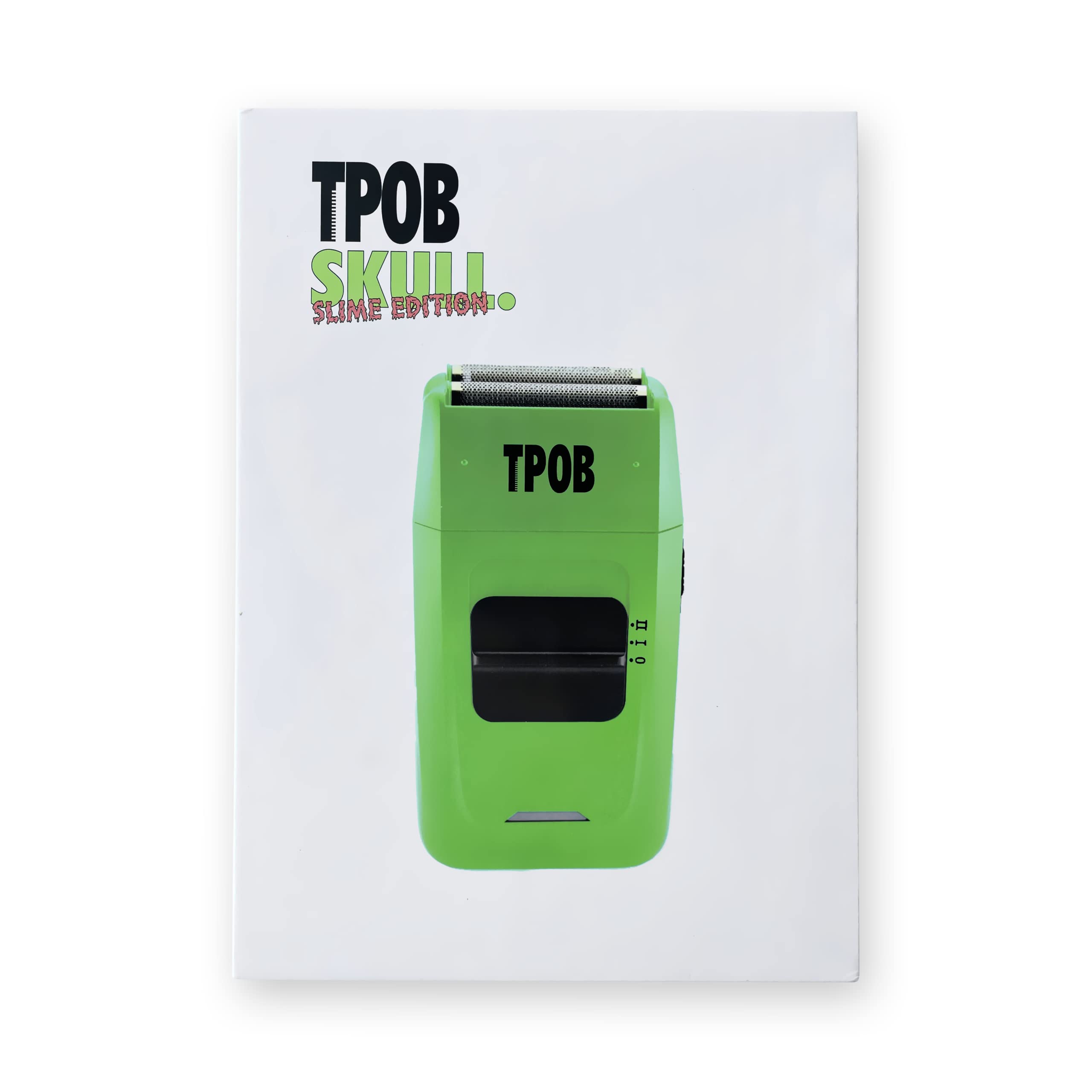 TPOB Skull Foil Shavers with Krunch Blades - Compact Design That can fit in Your Pocket with a Turbo Charged Motor, Perfect for Both Professional and at-Home use (Slime)