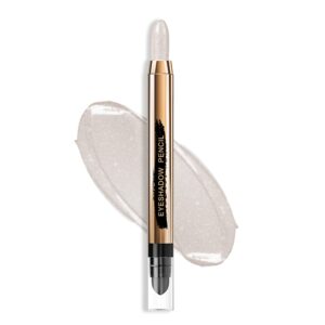 wismee cream eyeshadow stick, shimmer pearl white eyeshadow stick, gillter pearl cream eye shadow pencil crayon, waterproof eye shadow pen, brightener highlighter makeup stick, pearl white eye shadow