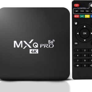 MXQ PRO 4K Android 11 Smart TV Box with TV Remote Control Android TV Box with 2.4G 5G Dual Band WiFi Quadcore Processor Home Media Player with 4K Resolution and Full HD Converter (16GB ROM 2GB RAM)