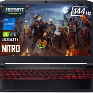 acer Nitro 5 15.6" FHD 144Hz Gaming Notebook, Intel Core i7-11800H Processor, NVIDIA GeForce RTX 3050 Ti, 4 Ports, Killer Wi-Fi, Backlit Keyboard, HDMI, Webcam, Win 11 Home (16GB RAM | 512GB SSD)