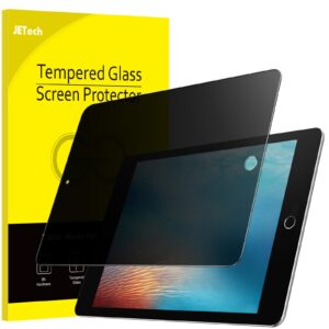 jetech privacy screen protector for ipad (9.7-inch, 2018/2017 model, 6th/5th generation), ipad air 2/1, ipad pro 9.7-inch, anti-spy tempered glass film