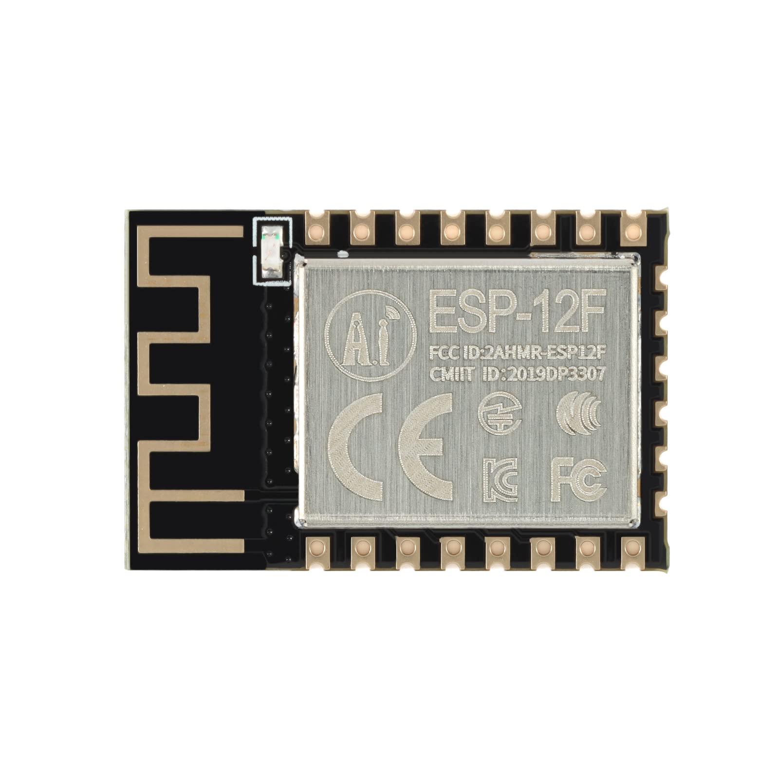 JESSINIE 5Pcs ESP-12F ESP8266 Wireless Transceiver Board Module WiFi ESP8266 Microcontroller 802.11N Serial Remote Port Network Development Board for Arduino NodeMCU