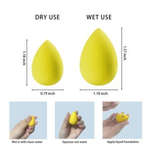 GFOUNS small mini beauty blender bulk makeup sponge for face : 30 pcs mulit-colored makeup sponges for foundation,blending (30 pcs)